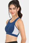 Rosaline Sports Bra With Removable Padding - Blue Opal — thumbnail 3